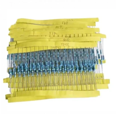 600 Pcs 1/4W Resistor Set | 10 Ohm to 10 MOhm | 30 Types Assorted Resistors with Storage Box