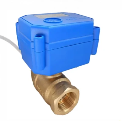 CWX-15 Motorized Brass Ball Valve DN15 CR02 DC12V 3-Line 2-Control Electric Valve for Water Treatment/Leakage