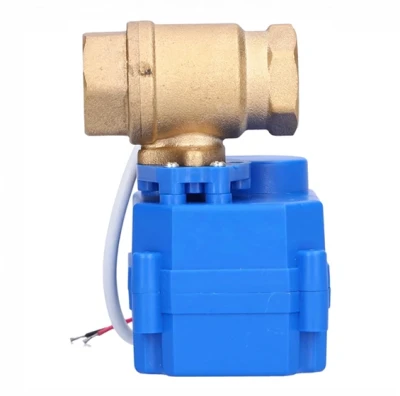 CWX-15 Motorized Brass Ball Valve DN15 CR02 DC12V 3-Line 2-Control Electric Valve for Water Treatment/Leakage