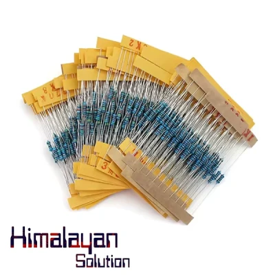 Resistor Pack 1/4W 0-100 ohms (130pcs)