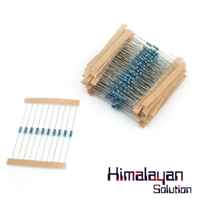 Resistor Pack 1/4W 0-100 ohms (130pcs)