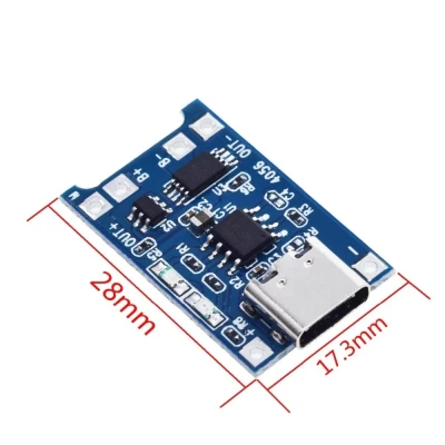 Type C 5V 1A TP4056 1s Lithium Battery Charger