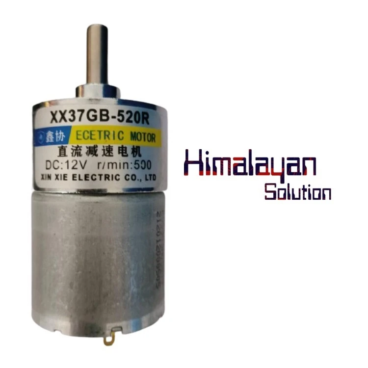 Motor 500 RPM high torque metal geared (12V)