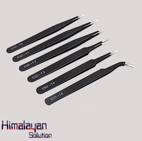 Anti Static Tweezer Set (6 Pcs)