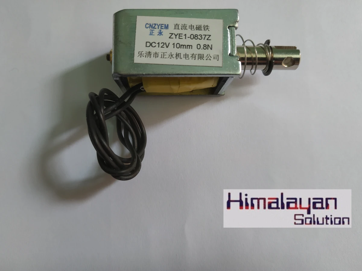 12V Solenoid 10mm o.8m Push - Pull Linear Actuator