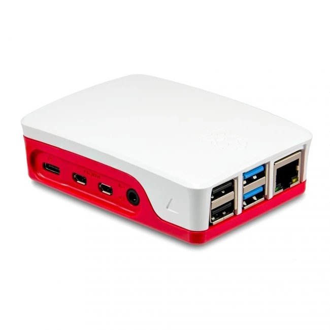 RASPBERRY PI 4 CASE RED & WHITE