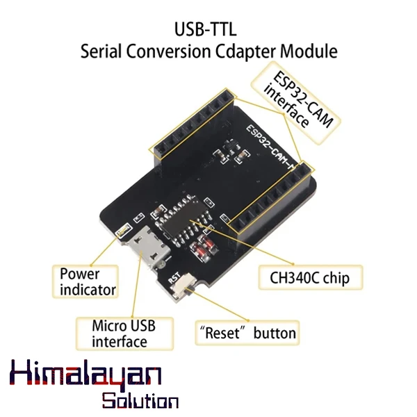 ESP32 CAM Development Board with OV2640 Camera | Wi-Fi & Bluetooth Module