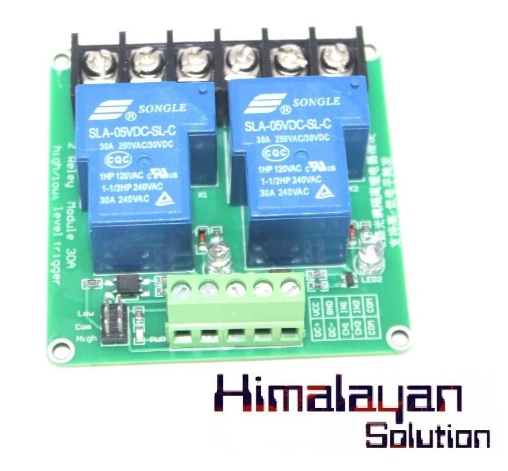 Relay Module 2 Channel 5v, 30A