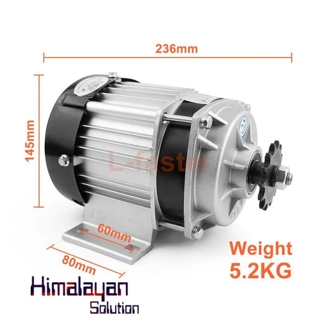48V 1000W Electric Motor Wiith Controller Set