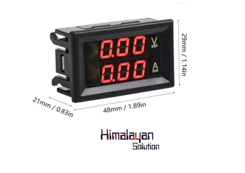 Dual display voltage and current meter