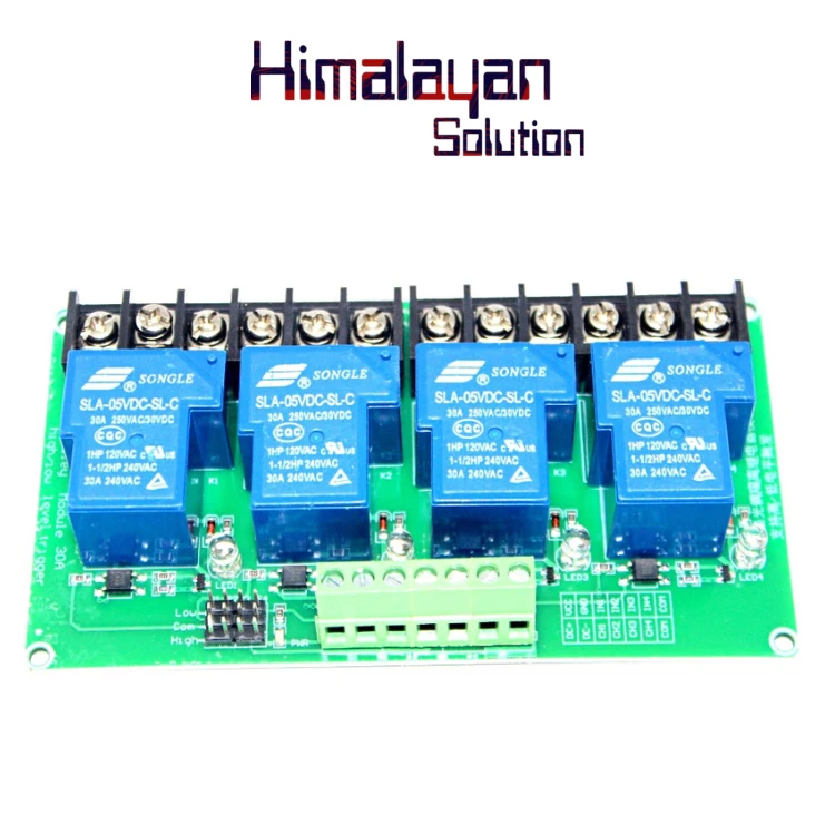 4-Channel Relay DC 12V 30A Module