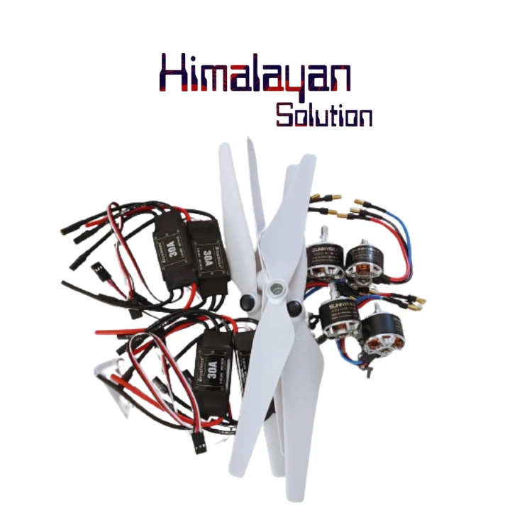 4pcs 2212 920KV Brushless Motor + 4pcs 30A Simonk ESC + 2 Pair self-locking propeller four-axis forF450 F550 S500 S550 X525 Quadcopter Multicopter