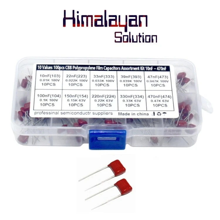 10 kinds of CBB (10nF-470nF) 103/104/154/224/334 63V-100V film capacitor se