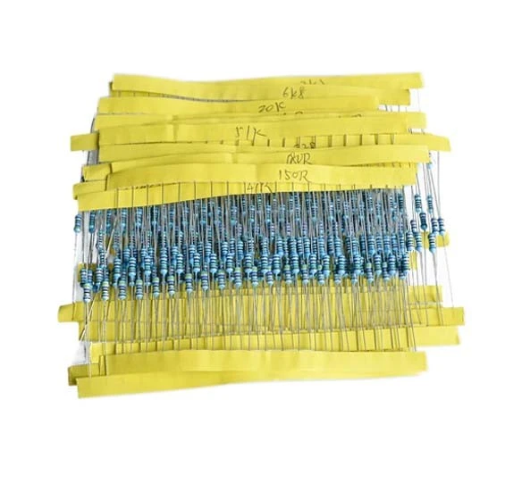 30 Kinds 1/4W Resistance 1% Accuracy Metal Film Resistor Pack 600Pcs in 1 Set