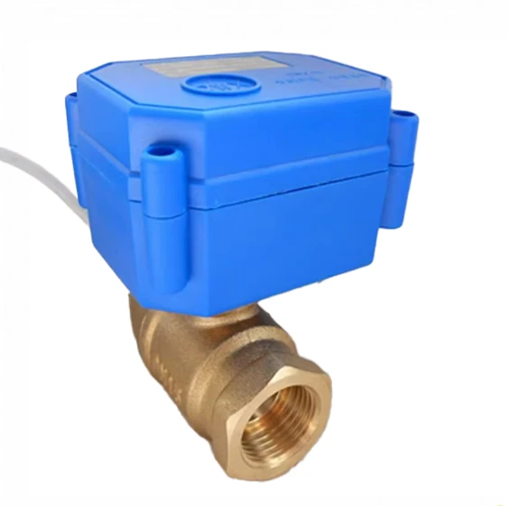 CWX-15 Motorized Brass Ball Valve DN15 CR02 DC12V 3-Line 2-Control Electric Valve for Water Treatment/Leakage