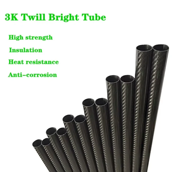 3K Carbon Fibre Tube High Strength Carbon Tube 14*12*1000mm