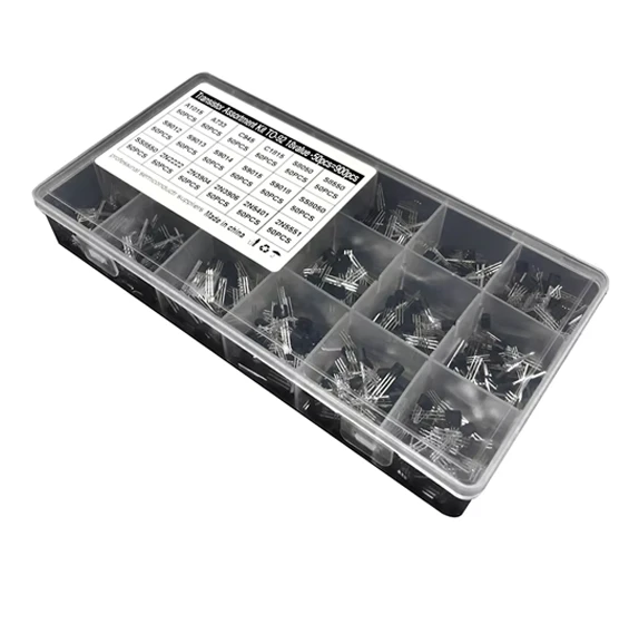 900PCS 18Values TO-92 Transistor Assortment Kit A1015 2N2222 C1815 S8050 2N3904 2N3906 S9012 NPN/PNP