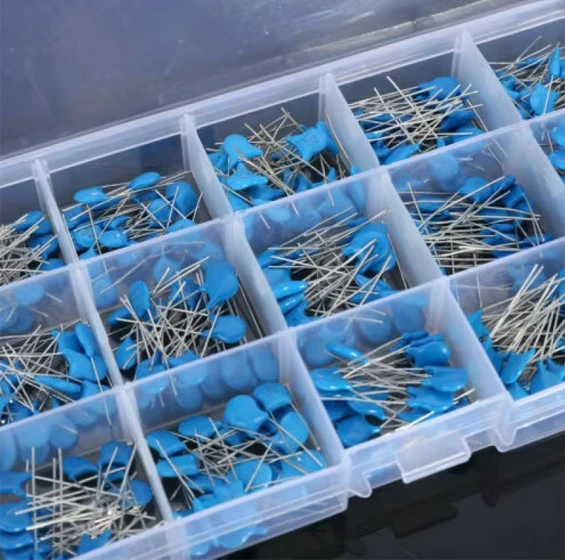 300PCS High Voltage Ceramic Capacitor Assortment Kit (1kV, 2kV, 3kV) Range 0.1nF to 22nF 15Value