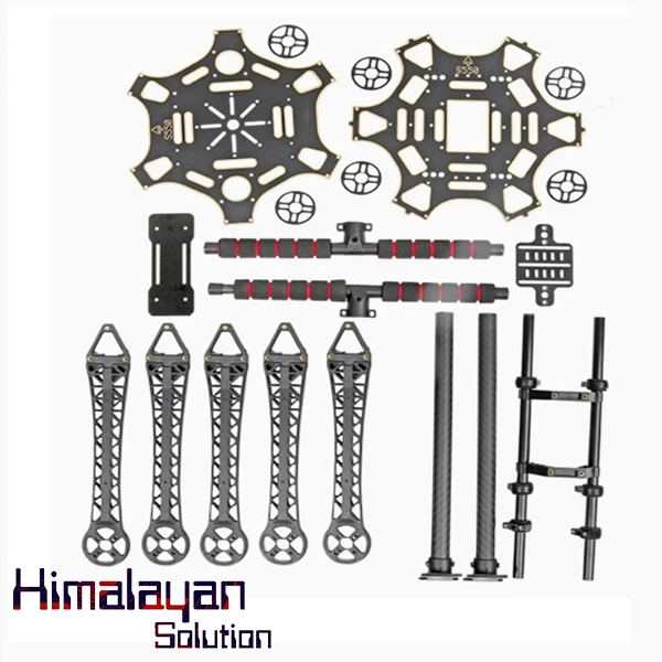 S550 six-axis rack with carbon fiber landing gear aerial photography rack PCB immersion gold plate 6-axis rack