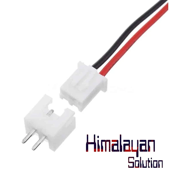 2 Pin JST Connector Male – 2.54mm Pitch (10pcs)