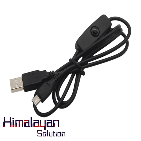 5V 3A USB to Type C Cable With ON/OFF Switch Power Control for Raspberry Pi 4B