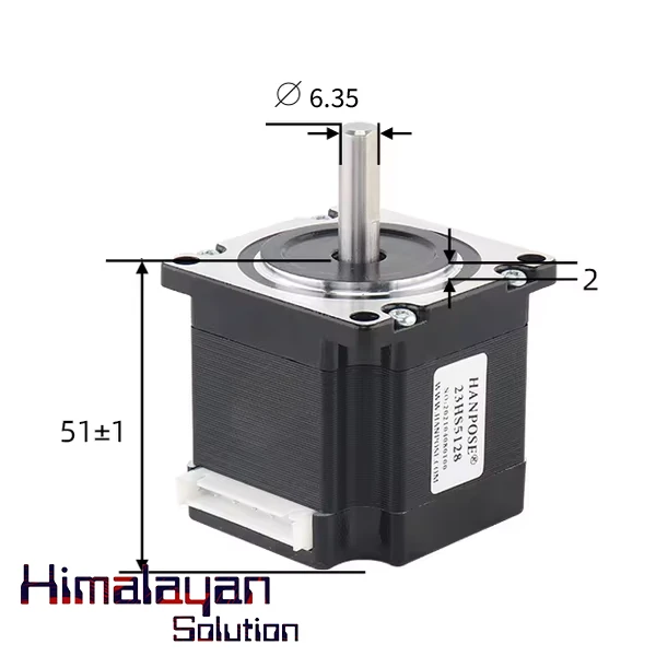 NEMA23 24V  57 Stepper Motor 51mm Height & Shaft Diameter 6.35mm