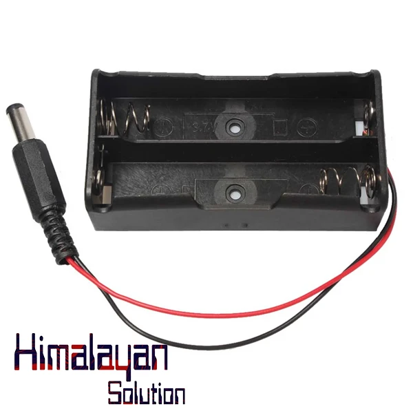 Battery Holder 18650 Dual Slot with DC Plug