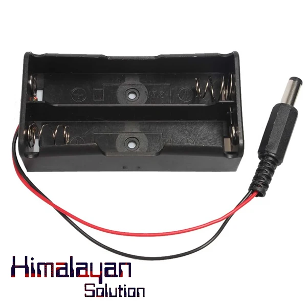 Battery Holder 18650 Dual Slot with DC Plug