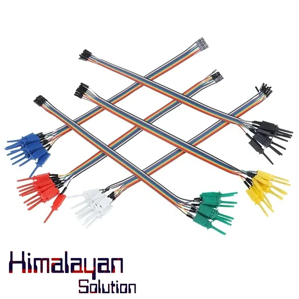 10pins Dupont To Test Hook Clip Logic Analyzer 20cm