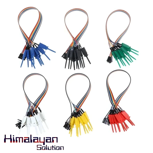 10pins Dupont To Test Hook Clip Logic Analyzer 20cm