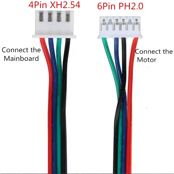 3D Printer Motor Connector Wire/Cables Dupont Line XH2.54 4pin to PH2.0 6pin (2 meter)