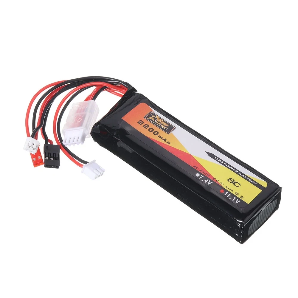 11.1V 2200mAh 8C T Plug Rechargeable Li-Po Battery for RC Mini BB Air Toys
