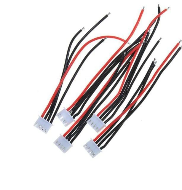 Pin)JST XH Connector 2S liPo Battery Balance Charger Plug Cable 10cm 22AWG Silicone Wire ( 8pin)