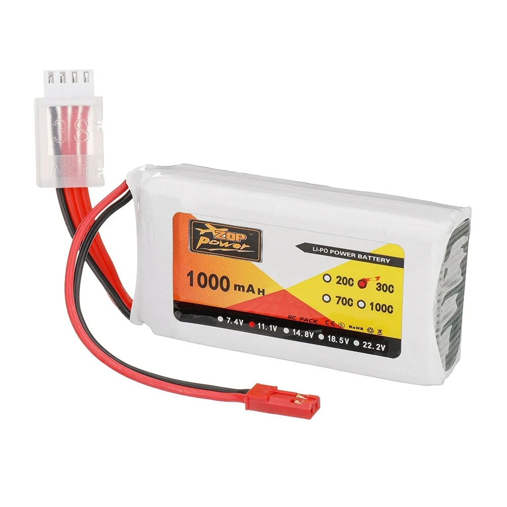 ZOP Power 11.1V 1000mAh 30C 3S Lipo Battery