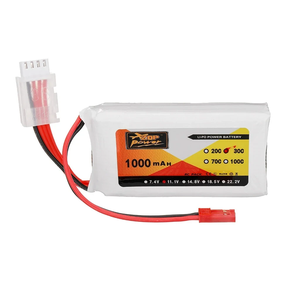ZOP Power 11.1V 1000mAh 30C 3S Lipo Battery