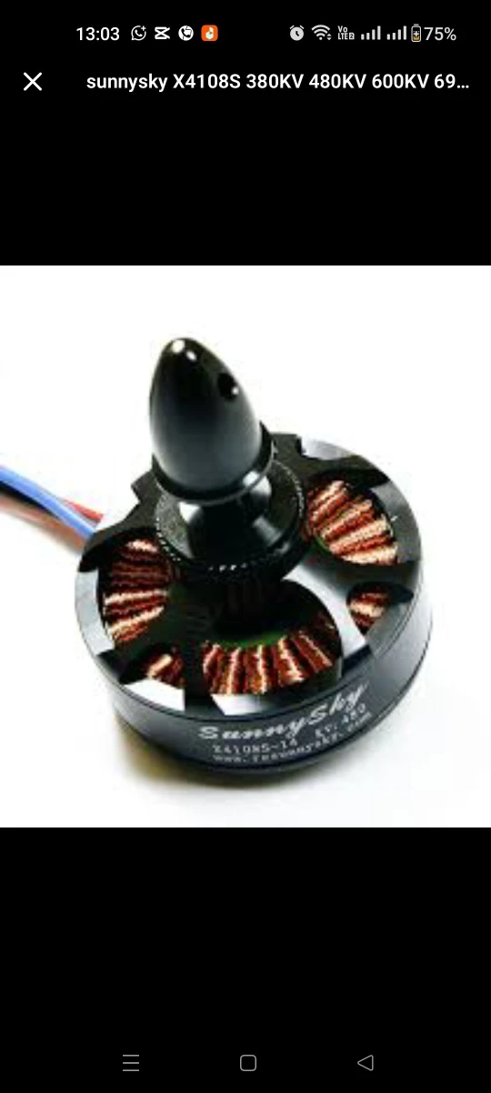 Sunsky 690 kv Brushes motor for  Multirobot/ Drone