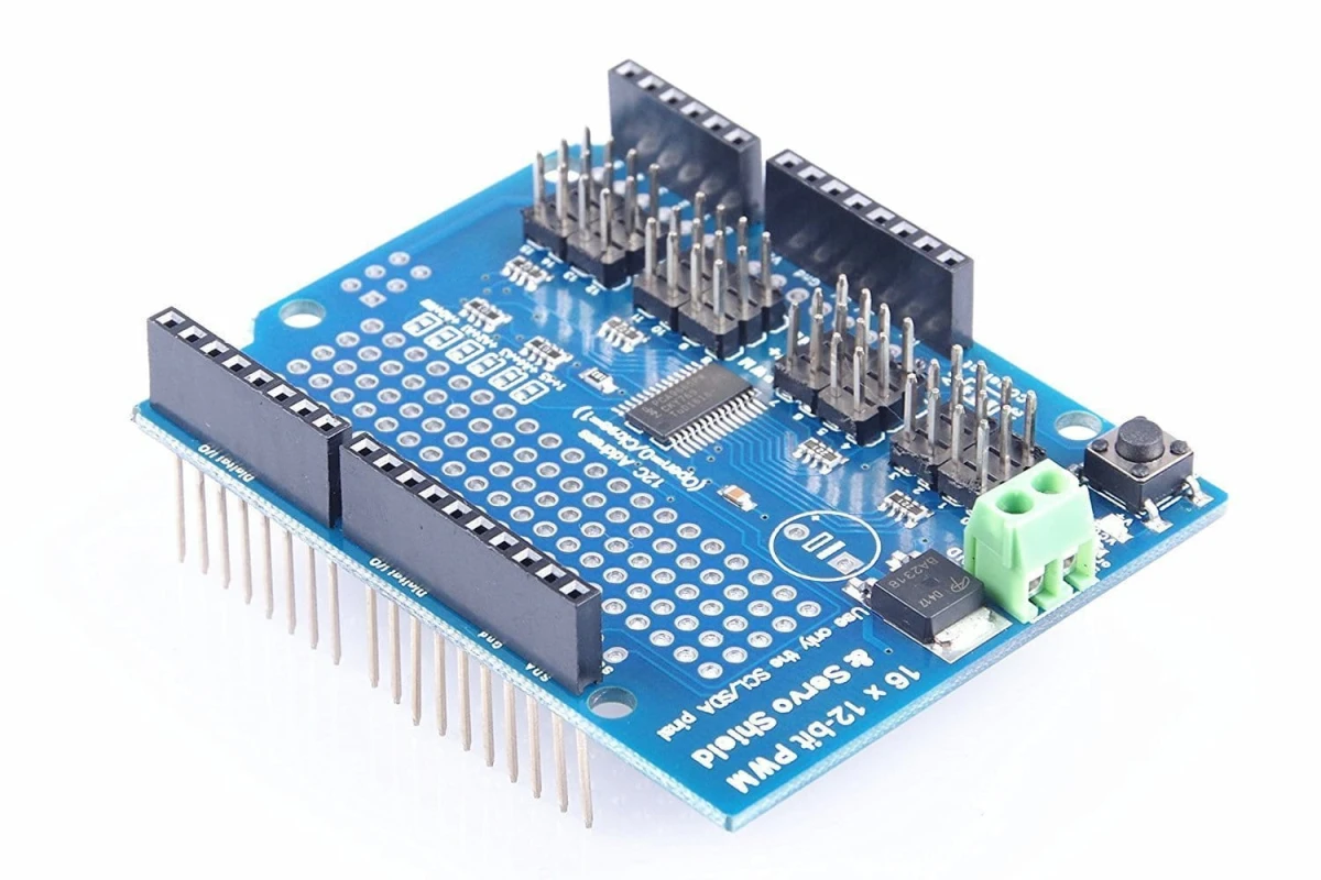 16-Channel 12-bit PWM/Servo Driver Shield for Arduino