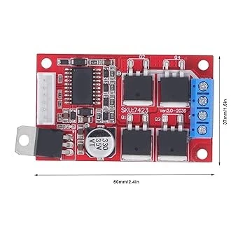 DC Motor Driver 450W – High Power Dual PWM Input Control Board (DC 12–36V