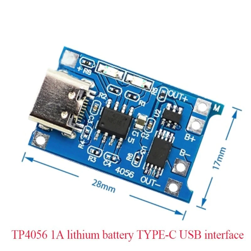 Type C 5V 1A TP4056 1s Lithium Battery Charger