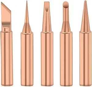 Pure Copper Soldering Iron Tip 5Pcs 900M-T