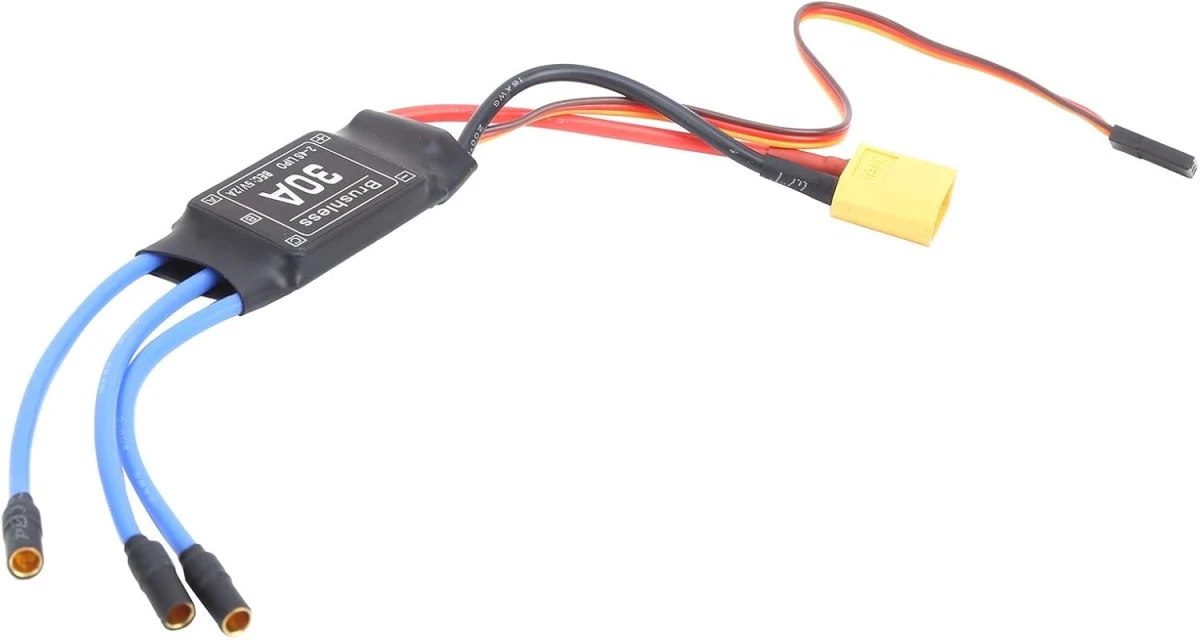 Brushless ESC, 30A 2S-6S, XT60 Plug, Electronic Speep controller