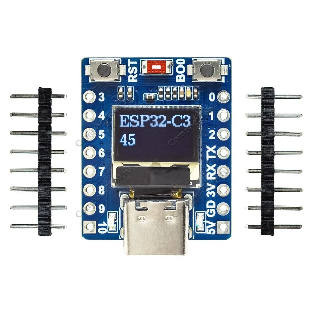 MINI ESP32-C3 Development Board with 0.42 Inch OLED Display