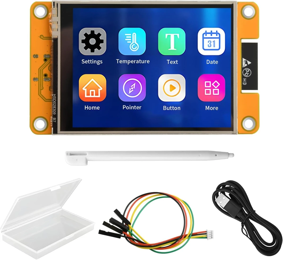 ESP32 LVGL WiFi and Bluetooth Development Board 2.8\" 240x320 Smart Display Screen TFT Module with Touch  with case