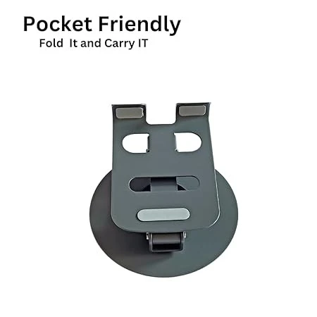 Mobile Holder Stand for Table, Made by Metal, Cell Phone Stand Table Top 360° Rotational and Foldable