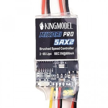 KINGMODEL Dual Way Bidirectional Brushed 5Ax2 PRO ESC 2S-6S LiPo Esc Speed Controller