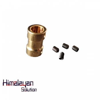 6mm to 6mm Brass Rigid Shaft Coupler